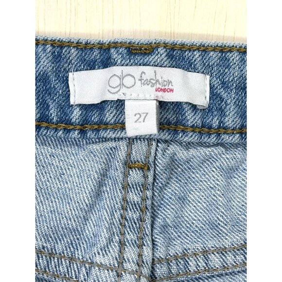 Jeans With Embroidered Hearts Women’s Size 27 Glo Fashion - Picture 11 of 14